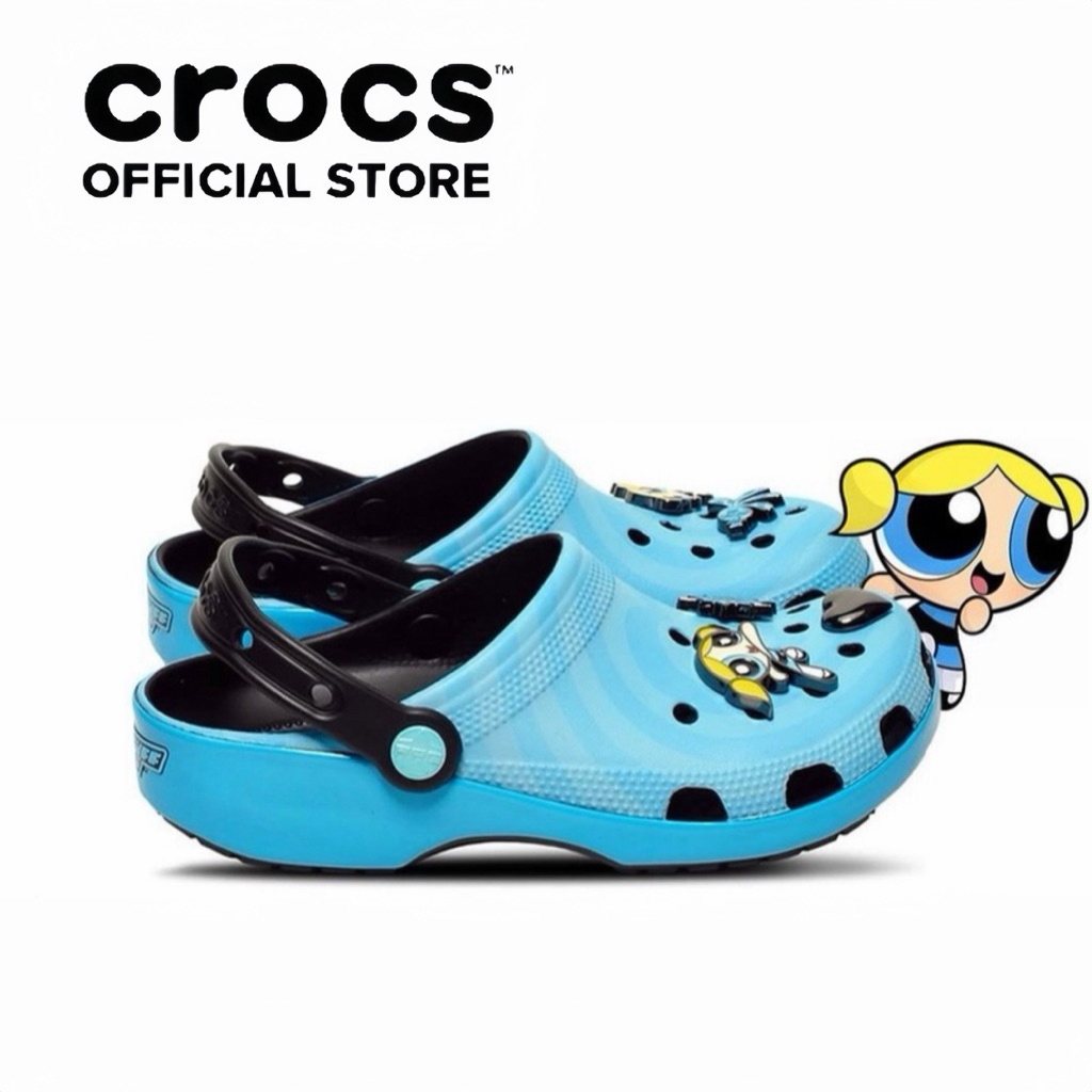 [ CHÍNH HÃNG ] GIÀY CROCS THE POWERPUFF GIRLS BLOSSOM CLASSIC CLOG-XANH DƯƠNG