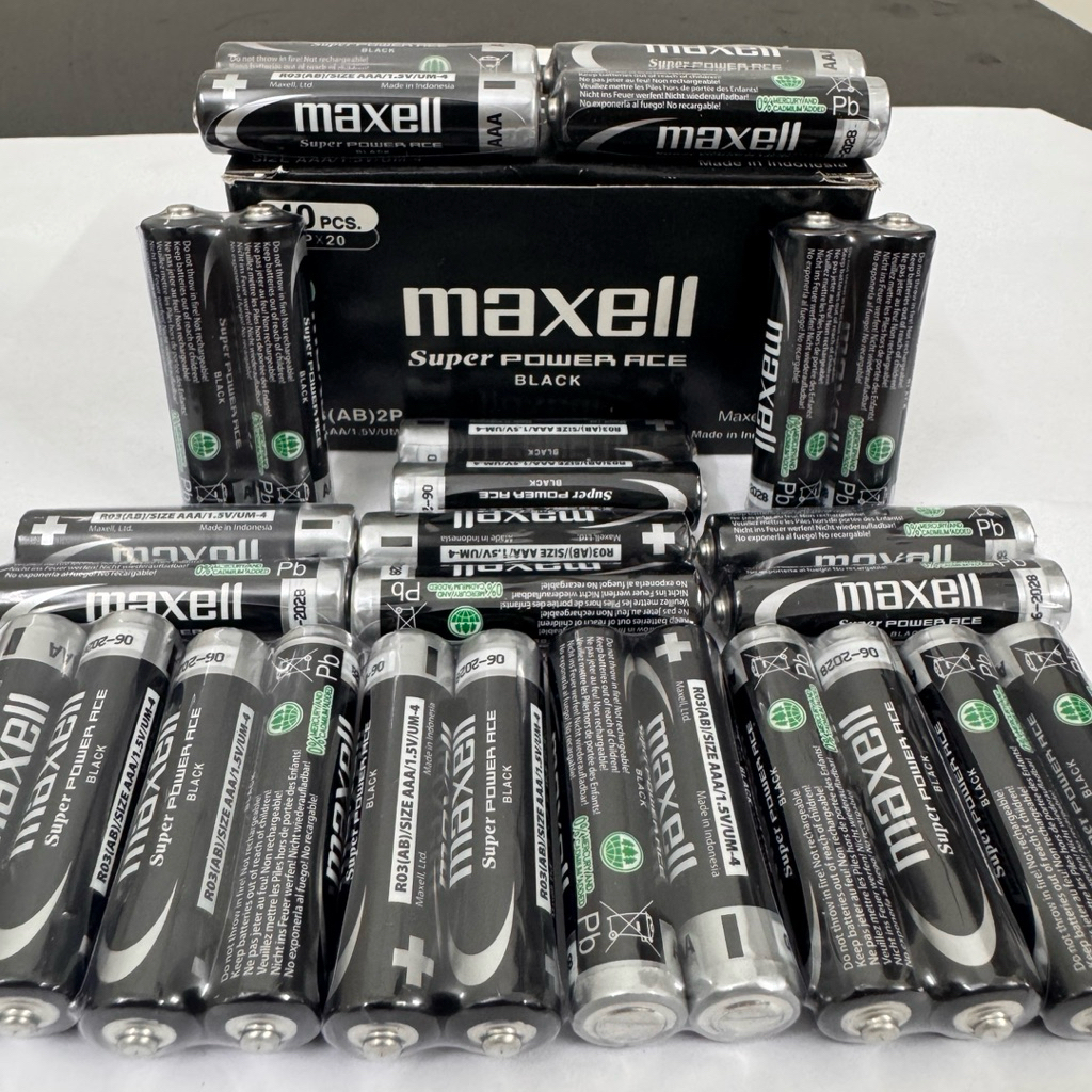 Pin Đũa AAA Maxell Super Power Ace Black 1.5V Chính Hãng Pin AAA Maxell Cho Remote Chuột Không Dây Đ