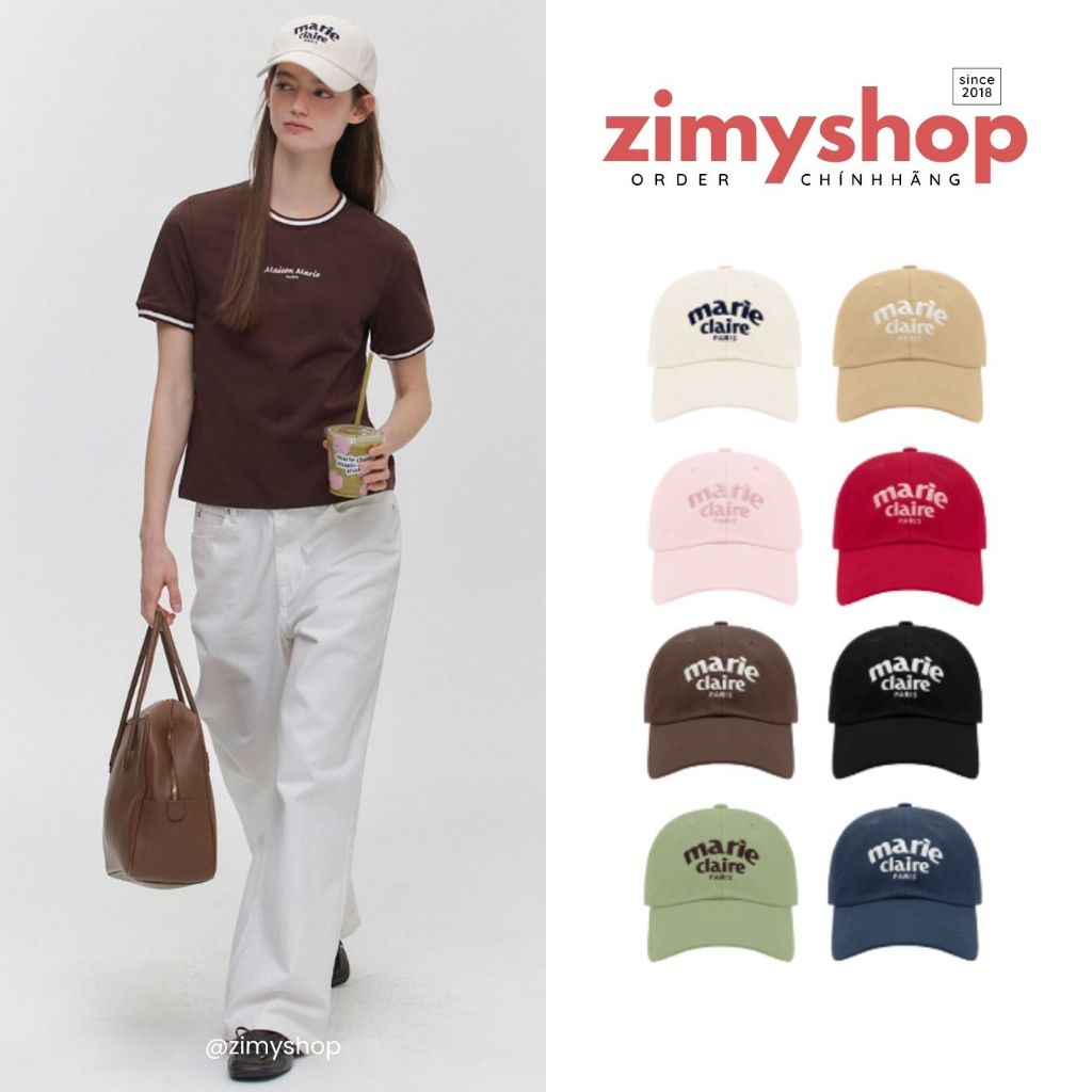CHÍNH HÃNG MŨ ARCH LOGO BALL CAP MARIE CLAIRE HÀN QUỐC