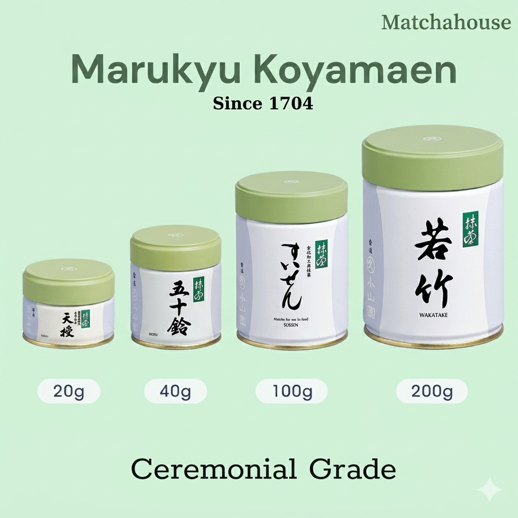Marukyu Koyamaen - Matcha thượng hạng:  Isuzu, Yugen, Wako, Unkaku, Suzukumo, Hojicha,...(20g, 40g, 