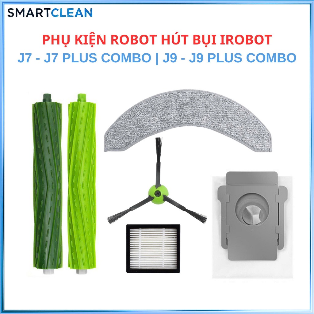Phụ kiện thay thế cho robot hút bụi iRobot roomba J7/J9 plus combo