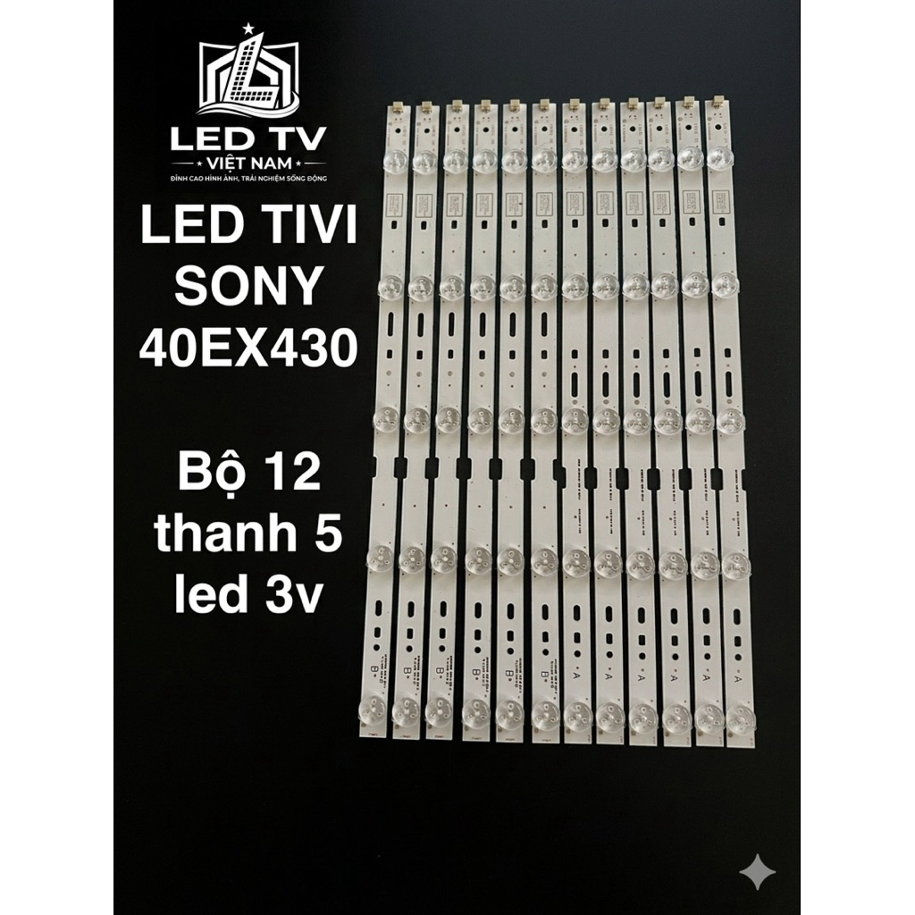 LED TIVI SONY 40EX430/ 12 thanh 5 led 3v