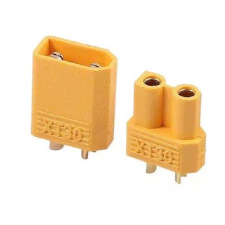 5 cặp Jack nối XT30 - XT60 - Lõi đồng mạ vàng - Cặp Đực Cái