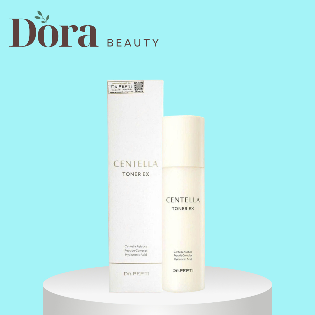 {Mẫu Mới} Nước Hoa Hồng Dưỡng Da Cấp Ẩm, Căng Bóng Dr.Pepti Centella Toner DrPepti+ EX 180ml