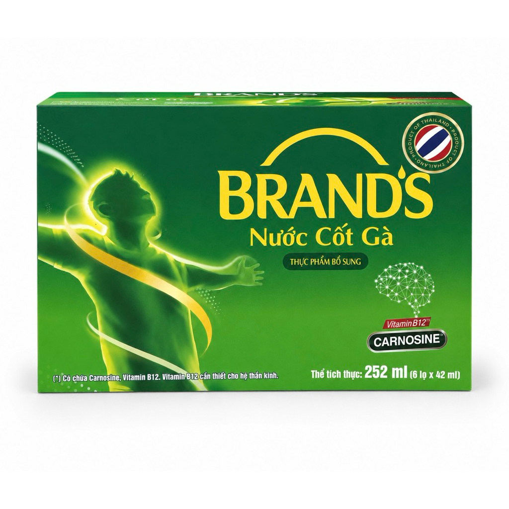 HỘP 6 LỌ NƯỚC CỐT GÀ BRAND'S 42ML