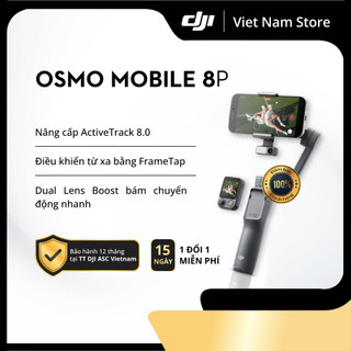 [Rẻ vô địch] | Chính Hãng DJI Osmo Mobile 8P | Điều khiển từ xa, Tích hợp Tripod và Gậy dài, Xoay 360