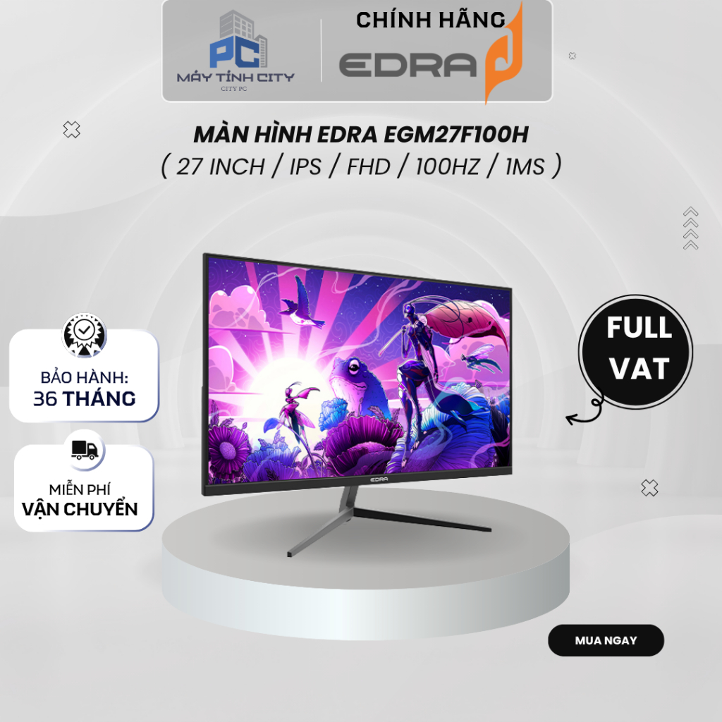 Màn hình EDRA EGM27F100H ( 27 inch / IPS / FHD / 100Hz / 1ms ) - Hàng chính hãng - Bảo hành 24 tháng