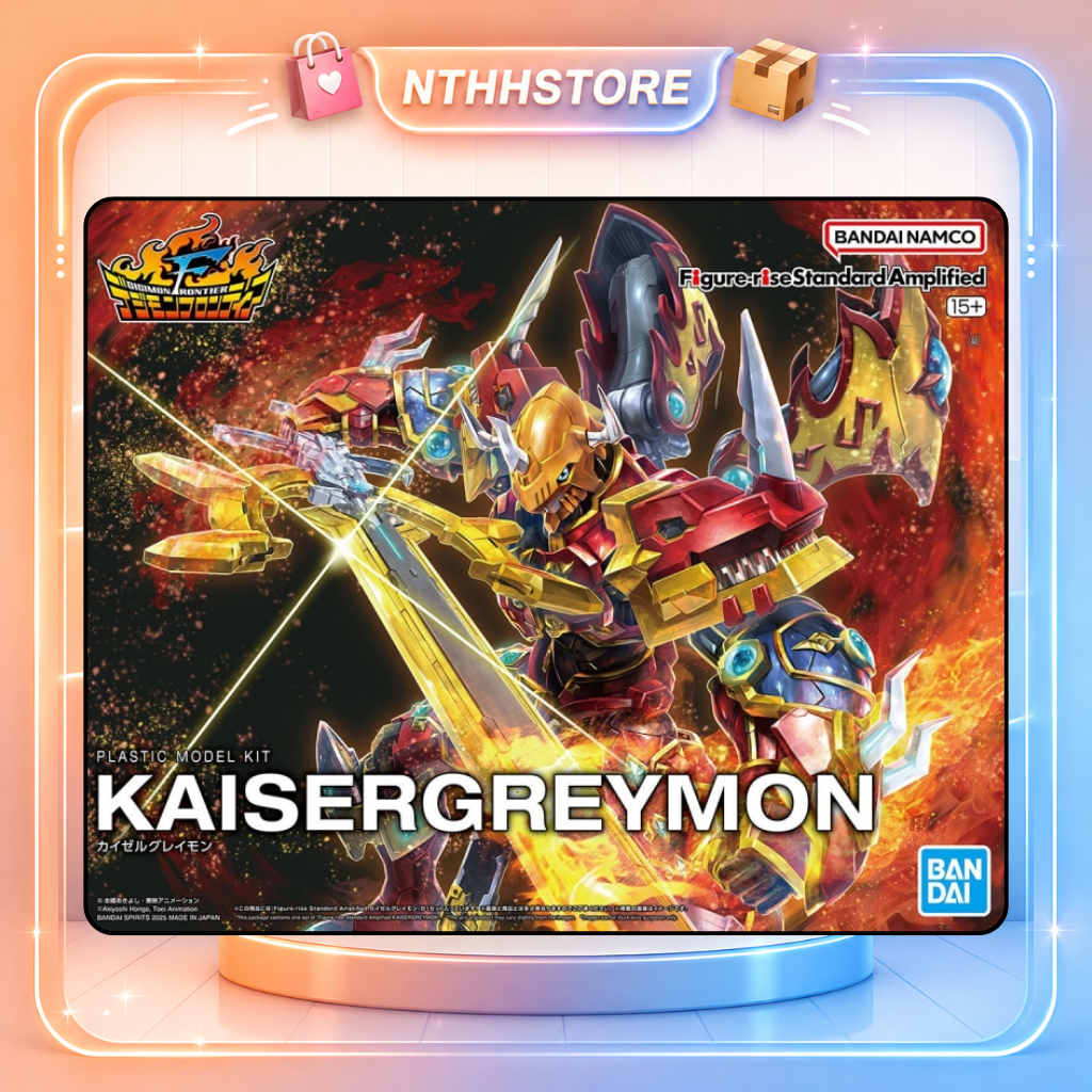 [CÓ SẴN] Mô Hình Lắp Ráp Figure Rise Standard Amplified DIGIMON - KaiserGreymon - Chính hãng Bandai