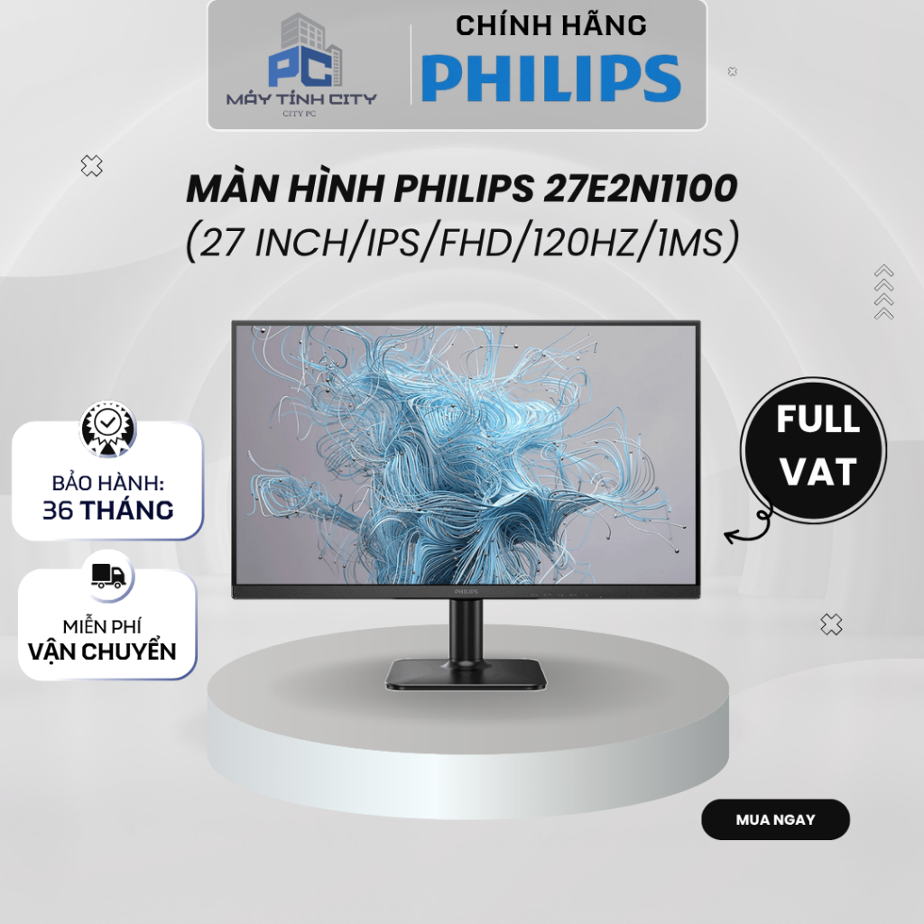 Màn hình Philips 27E2N1100 (27 inch/IPS/FHD/120Hz/1ms) - Hàng chính hãng