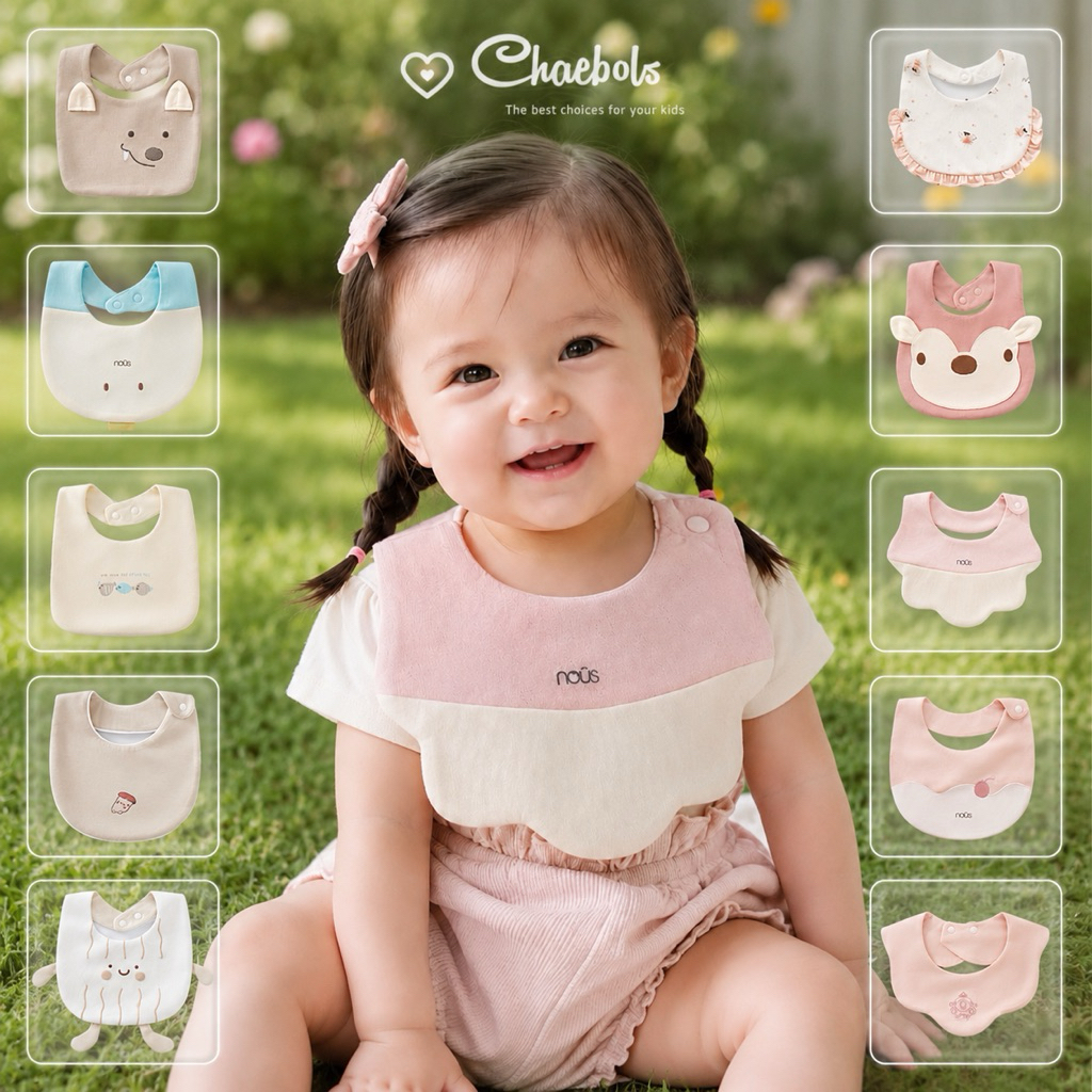 Yếm Nous các màu cho bé từ 0-2Y