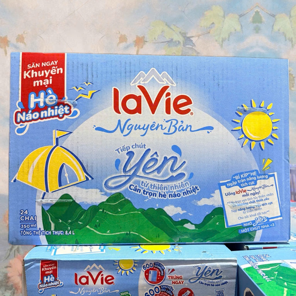 Nước khoáng Lavie 350ml thùng 24 chai