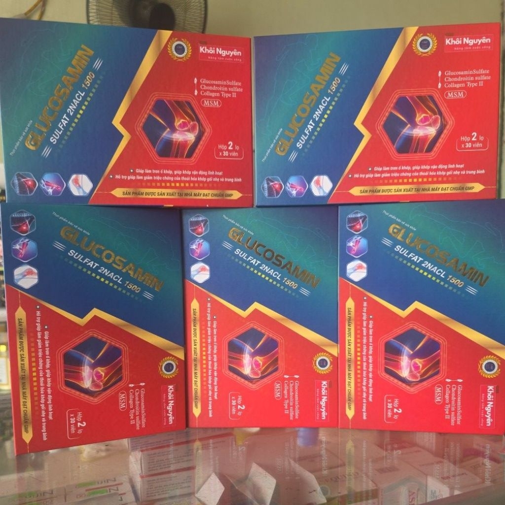 GLUCOSAMIN.SULPHAT 2NACL 1500.TẠO CHẤT NHỜN CHO KHỚP GIÚP KHỚP VẬN ĐỘNG LINH HOẠT.