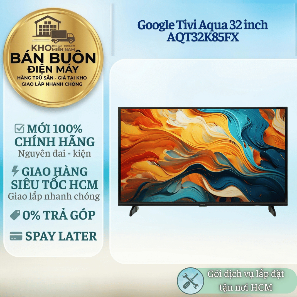 AQT32K85FX Google Tivi Aqua – 32 inch, HD, Google TV, Dolby Digital AQT32K85FX