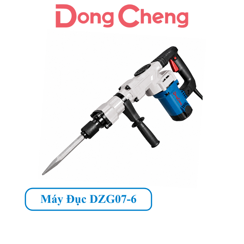 Máy Đục Bê Tông Phá Đá DongCheng DZG07-6 1600W Mũi Đục Lục Giác 17mm - Máy Đục Bê Tông Công Suất Lớn