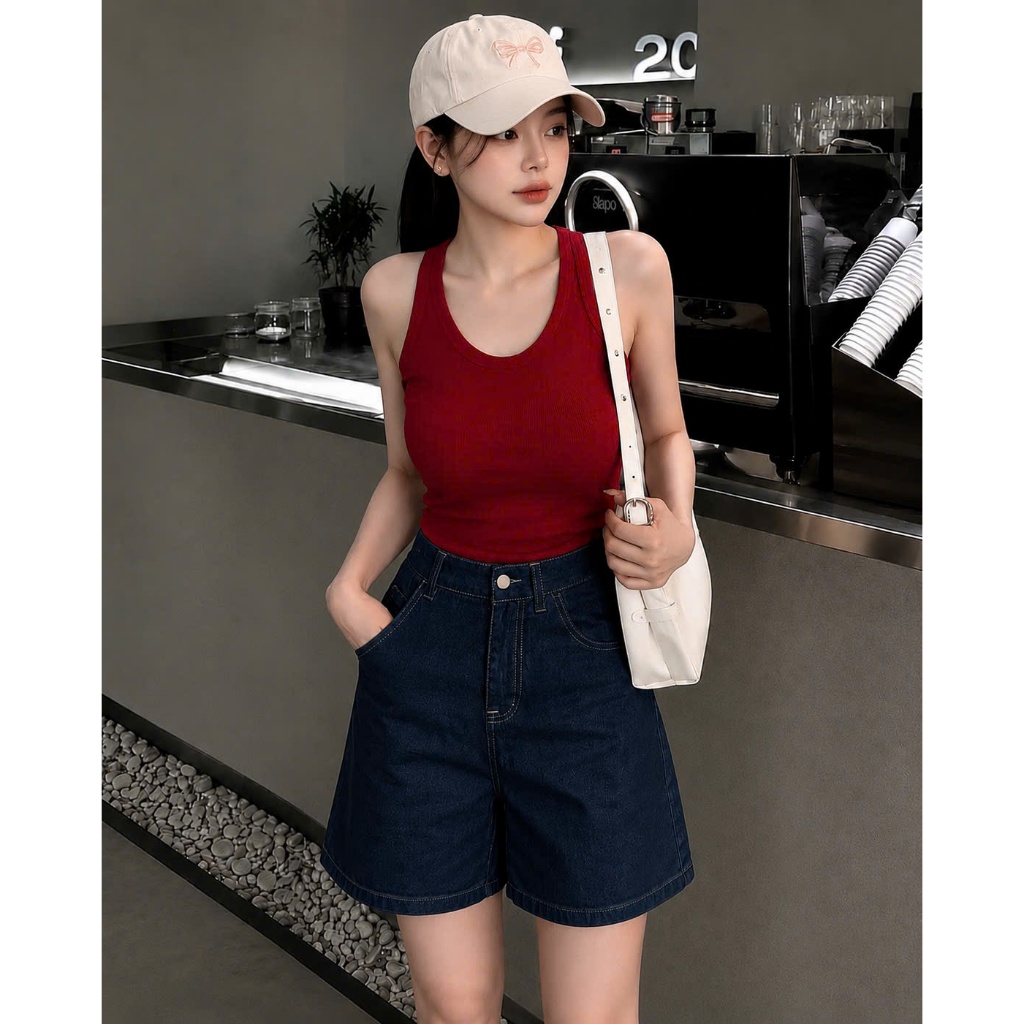 Quần Jean Ngố Bigsize Nữ Lưng Cao Quần Đùi Dài Trẻ Trung Ống Rộng Q582/Q583/Q584/Q586 | BigBuy360 - bigbuy360.vn