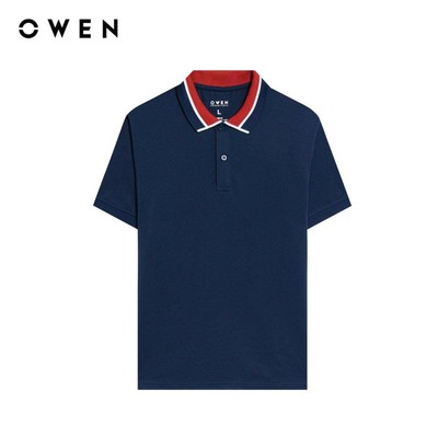 Owen - Áo polo Body Fit APV261091 màu Xanh tím than chất liệu Poly Spandex