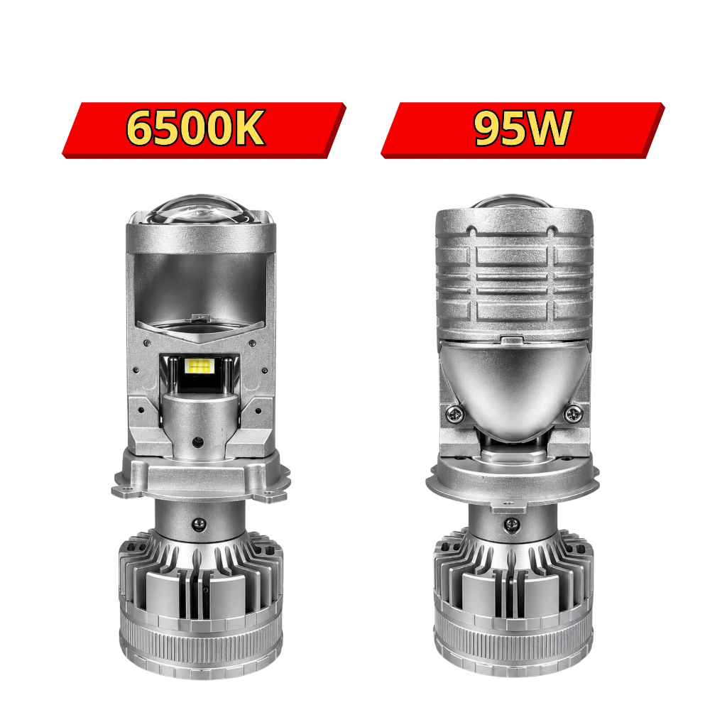 Đèn Pha Bi Cầu T90 PLUS ZED LIGHT - Siêu Sáng, Chiếu Xa Hơn 250m, Lắp Cho Oto & Xe Máy Chân H4