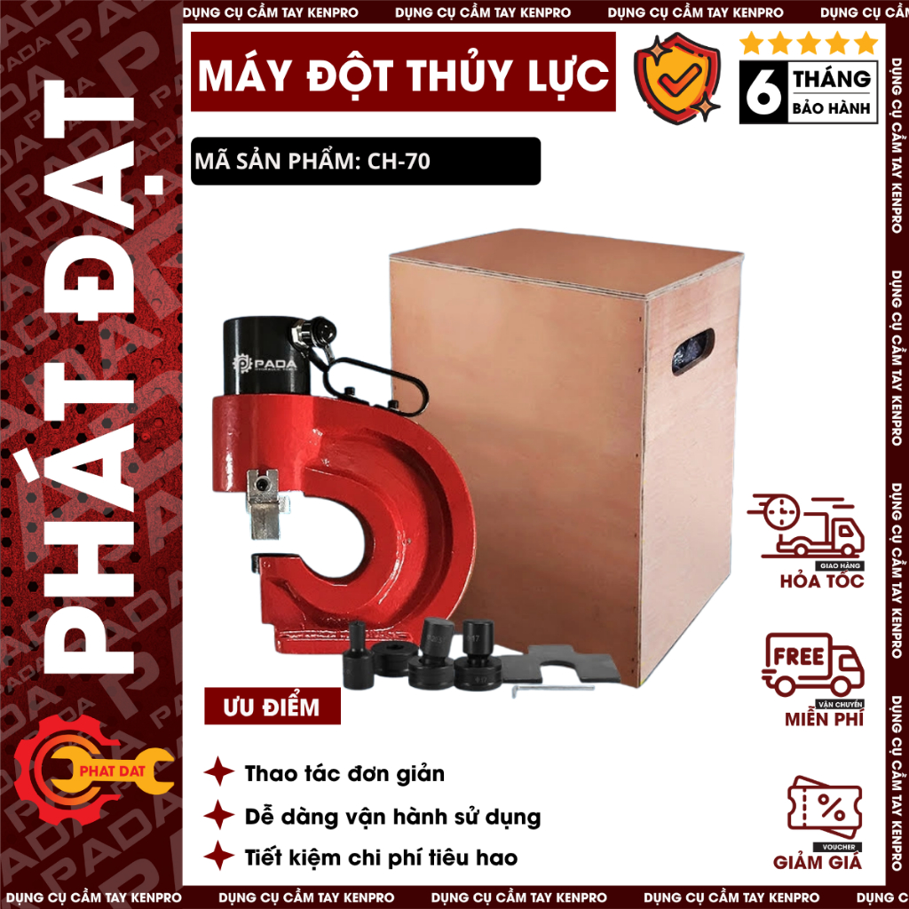 Máy đột lỗ thủy lực siêu nét CH70