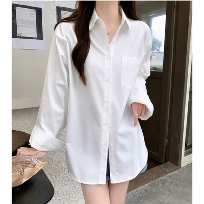 Áo Sơ Mi Bigsize Nữ Tay Dài Form Rộng Ulzzang Hàn Quốc Khoác Ngoài Vải Lụa Ít Nhăn SM20