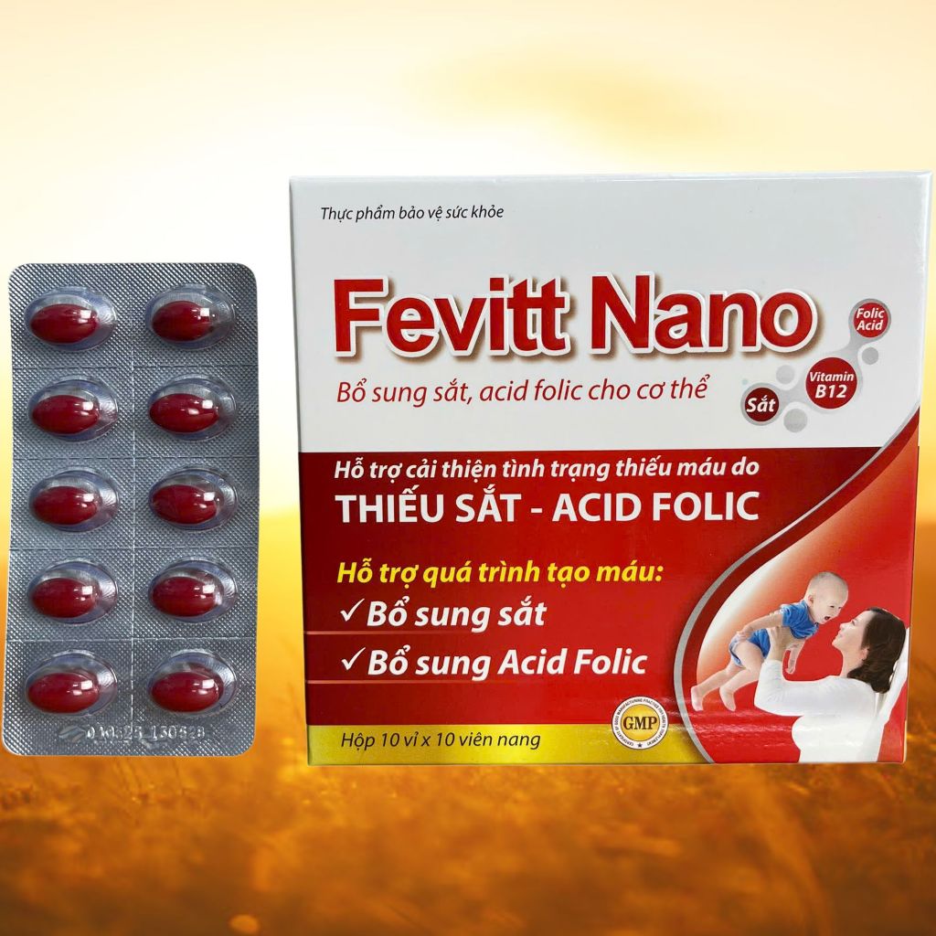 (3M) Fevitt Nano Chữ Đỏ 100 Viên - Rostex - Vinaphar - Vitamin Thanh Lọc