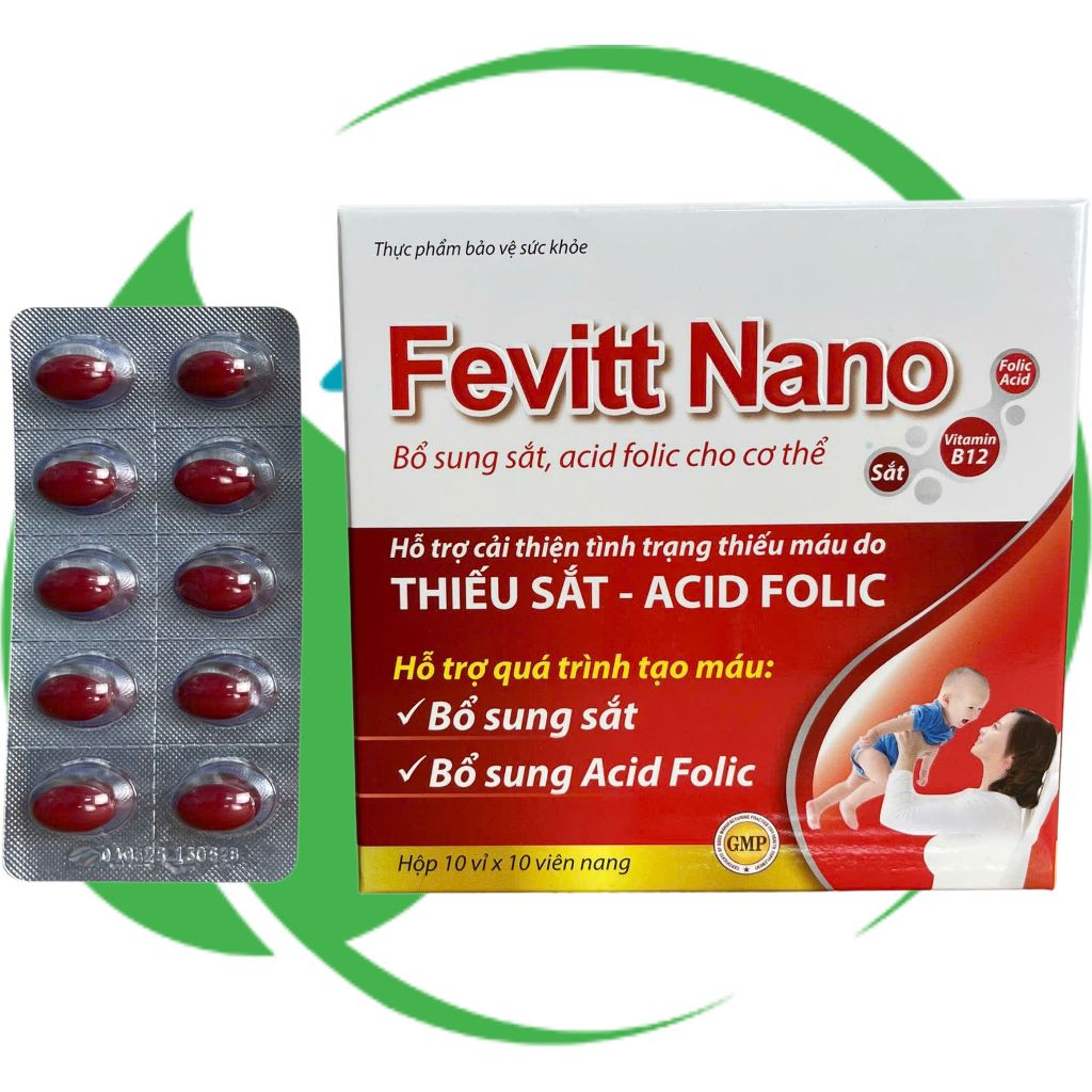 (3M) Fevitt Nano Chữ Đỏ 100 Viên - Rostex - Vinaphar - Vitamin Phục Hồi
