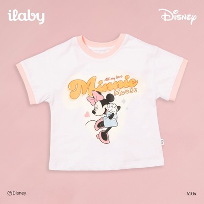 [ILABY 10-35kg] Ao thun bé gái chất liệu cotton co giãn 4 chiều in hình chuột minnie xinh xắn [4101]