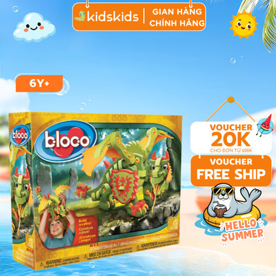 Bộ Đồ Chơi Ghép Hình Bloco Combat Dragon - Dành Cho Bé Từ 6-14 Tuổi