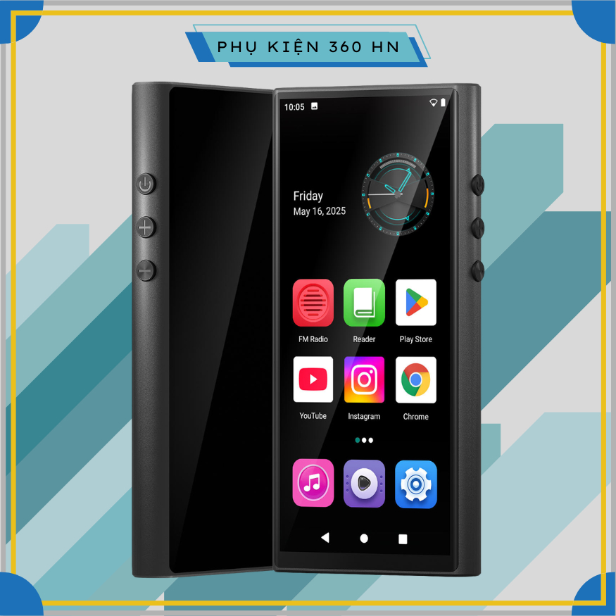 Máy Nghe Nhạc Android MP3/MP4 Màn Hình Cảm Ứng 4.8 inch IPS Lướt Web WIFI Bluetooth RUIZU H12