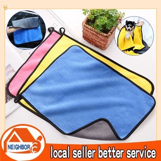 Khăn Tắm Chó Mèo, Khăn Tắm Thú Cưng Siêu Thấm Hút 30x30cm/30x60cm