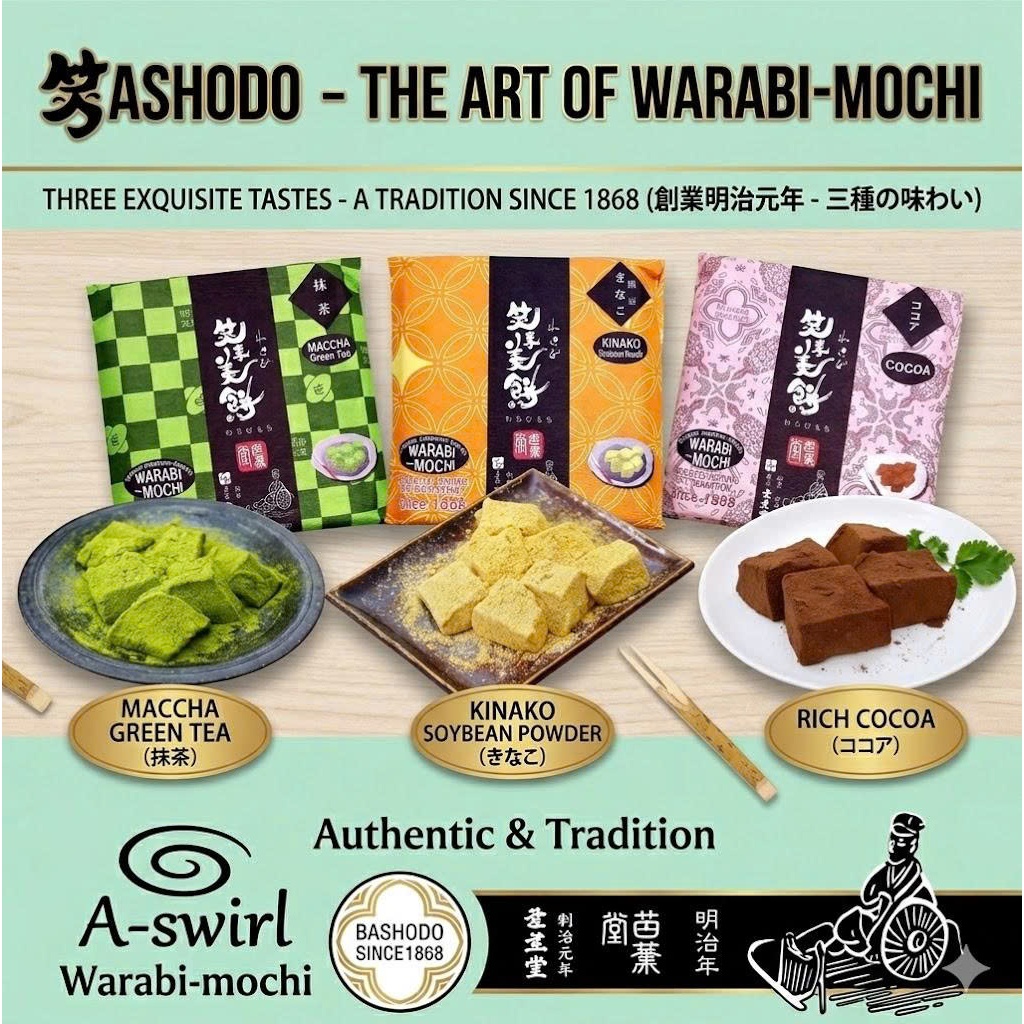 🍡 WARABI MOCHI BASHOUDO – MOCHI THẠCH TRUYỀN THỐNG NHẬT BẢN 🍡