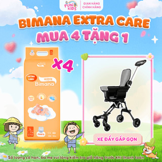 [4E][GIÁ RA MẮT TẶNG 1 XE ĐẨY]04 BỊCH TÃ/Bỉm Ngày Đêm BIMANA EXTRA CARE chấtlượng,mềmmại,antoàn,thấmhúttốt đủ sizeNB-4XL