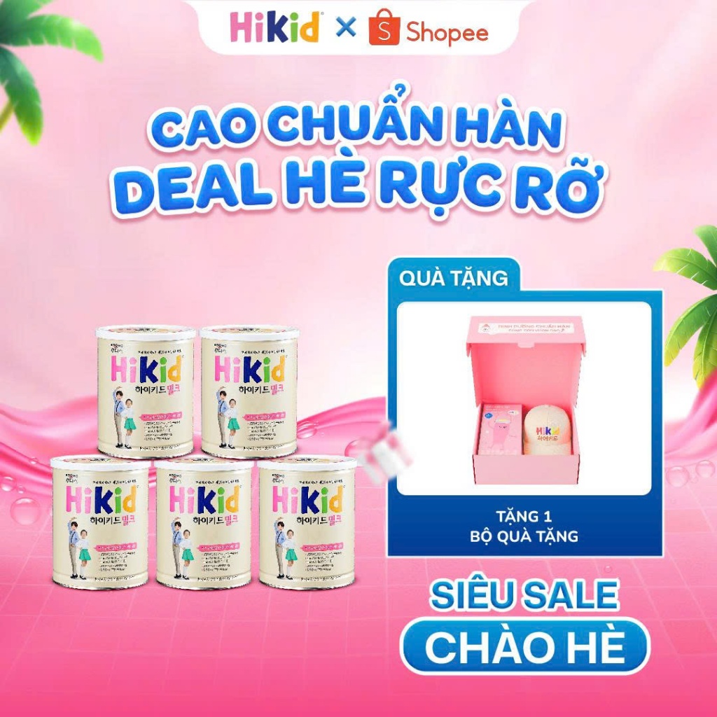 [Deal Độc Quyền] Combo 5 Lon Hikid Tặng 1 Set Quà Độc Quyền Hikid