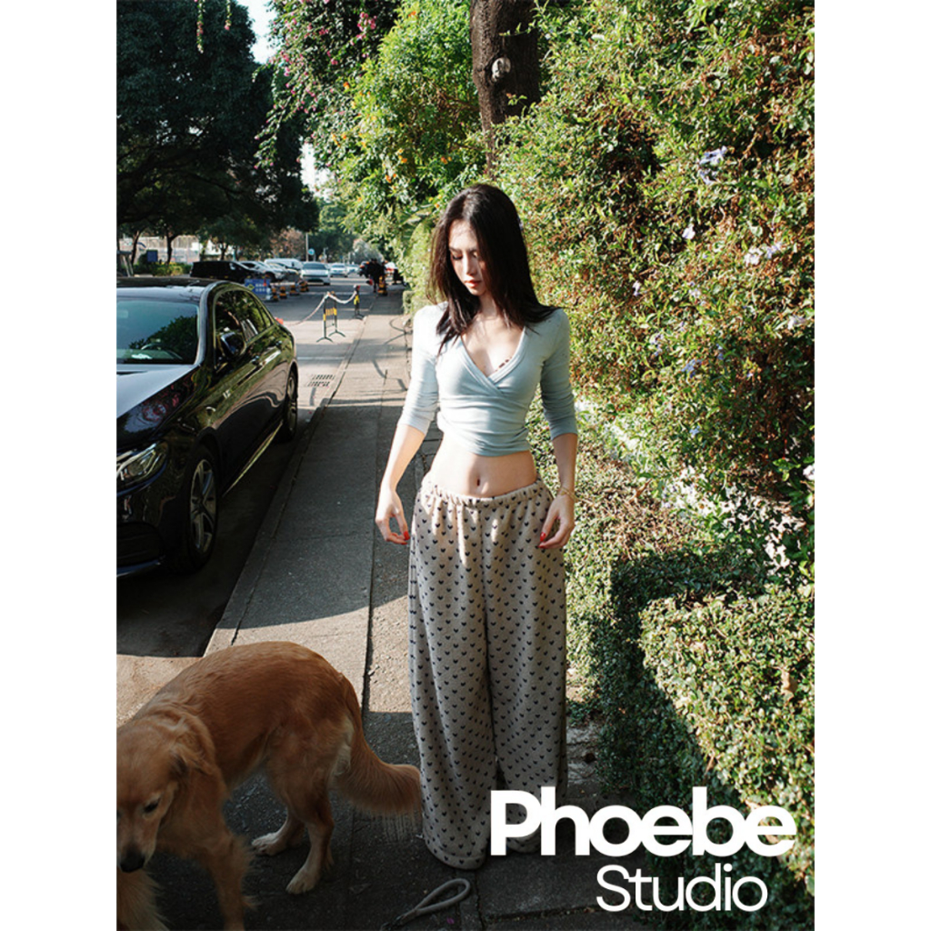 (Blue Tiffany) Áo Thun Nữ Vạt Chéo Tay Lửng - Phoebe Studio [MH26AO347] | BigBuy360 - bigbuy360.vn