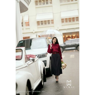 Chân Váy Nữ Dáng A Dài MY WAY Cao Cấp 1MCX2946