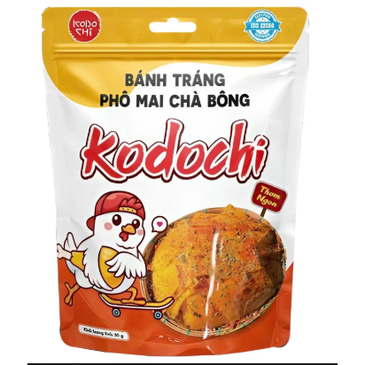 Bánh tráng phô mai chà bông Kodochi gói 50g
