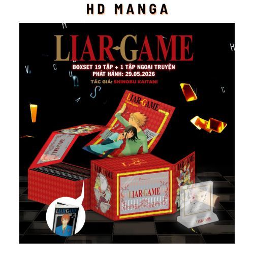 Truyện tranh - Boxset - Liar Game - Tập 1-19 + Ngoại Truyện (Bộ 20 Tập) - Shikishi Standee + Poster