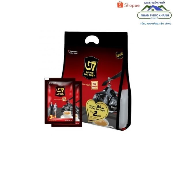 [1 Bịch/ 50 Gói] Caphe Sữa Trung Nguyên G7 3In1 - Bịch 50 Gói 16Gr_29357