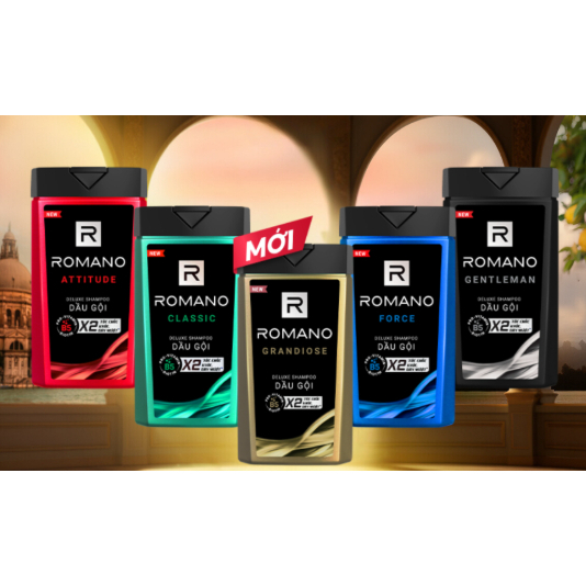 Dầu gội nước hoa Romano chai 180g