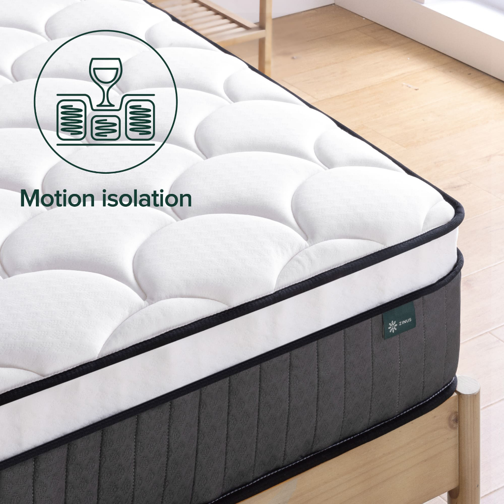 Nệm Lò Xo Túi Độc Lập Zinus Euro Top 30cm - Spring Mattress Zinus Euro Top Pocketed 12in | BigBuy360 - bigbuy360.vn
