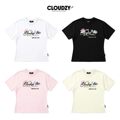[NEW] Áo baby tee CLOUDZY in hình hoa hồng y2k 100% cotton 250gsm áo thun cộc tay nữ local brand cute ROSE