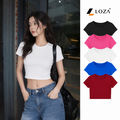 Áo croptop nữ ôm chất cotton Loza PH403302