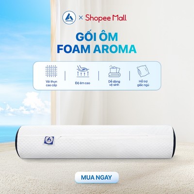 Gối Ôm Foam Aroma 20x100cm, Gối Ôm Êm Ái