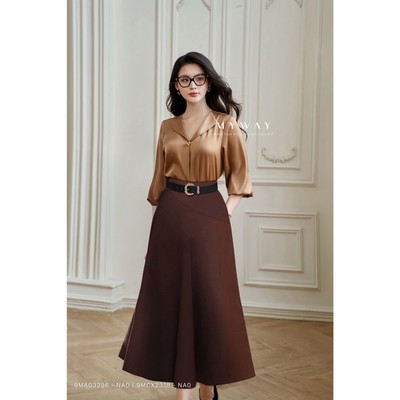 Chân Váy Nữ Công ở Dáng Xòe MY WAY Cao Cấp 9MCX2318
