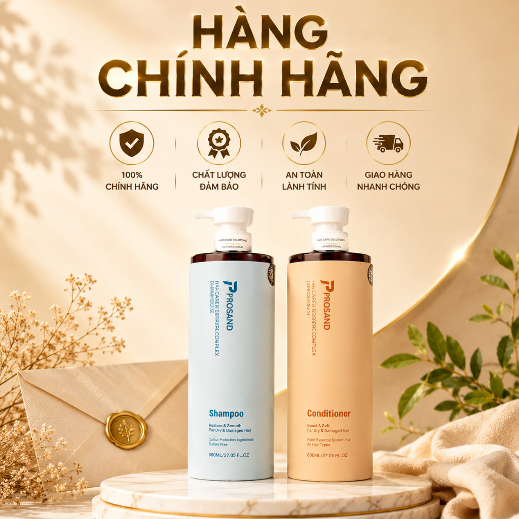 Dầu Gội Cặp PROSAND Plus ( MẪU MỚI ) Phục Hồi Chuyên Sâu 800ml