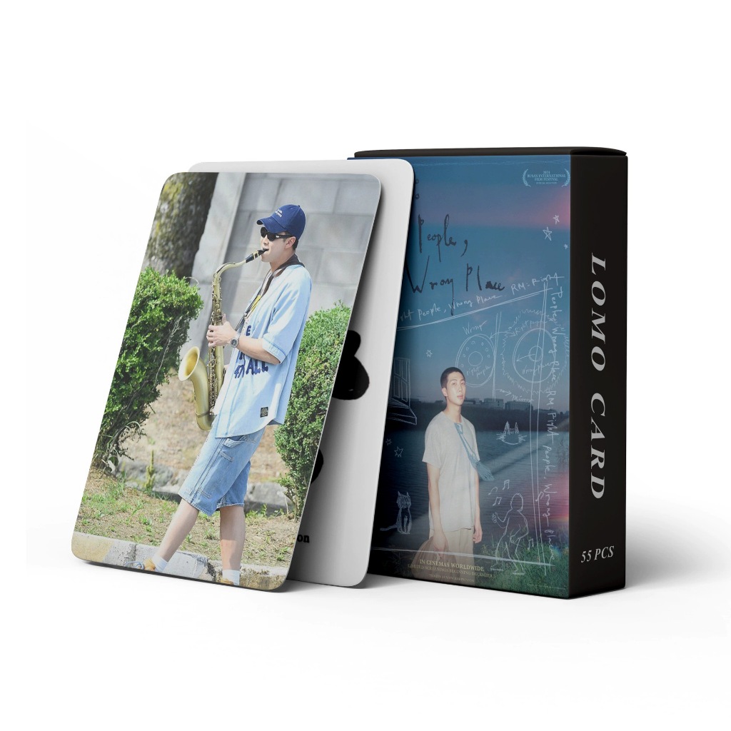 ✨ Mua 1 Tặng 1 55 Thẻ RM Namjoon BTS Right Place Wrong Person Photocard Hologram Lomo Card Kpop Gift