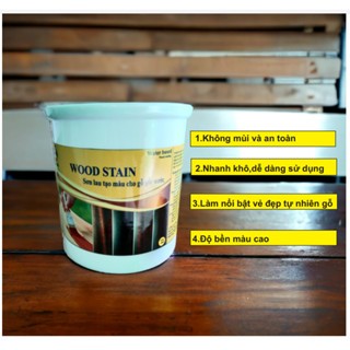 Sơn lau gỗ,sơn lau tạo màu gỗ gốc nước,Wood stain,Sơn gỗ hệ nước