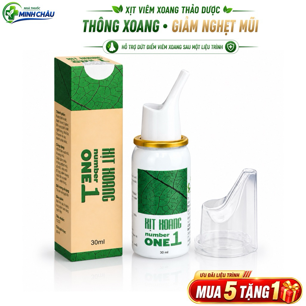 Xịt Xoang Number One 1 Chính Hãng – Giảm Viêm Xoang, Đa Xoang, Viêm Xoang Sàn, Viêm Xoang Sổ Mũi