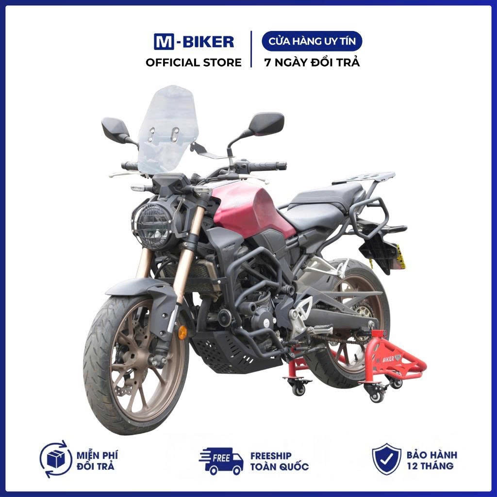 Chống đổ lốc máy cb300, chống đổ cb300, chống đổ kèm gù cb300 chất liệu thép, sơn tĩnh điện.