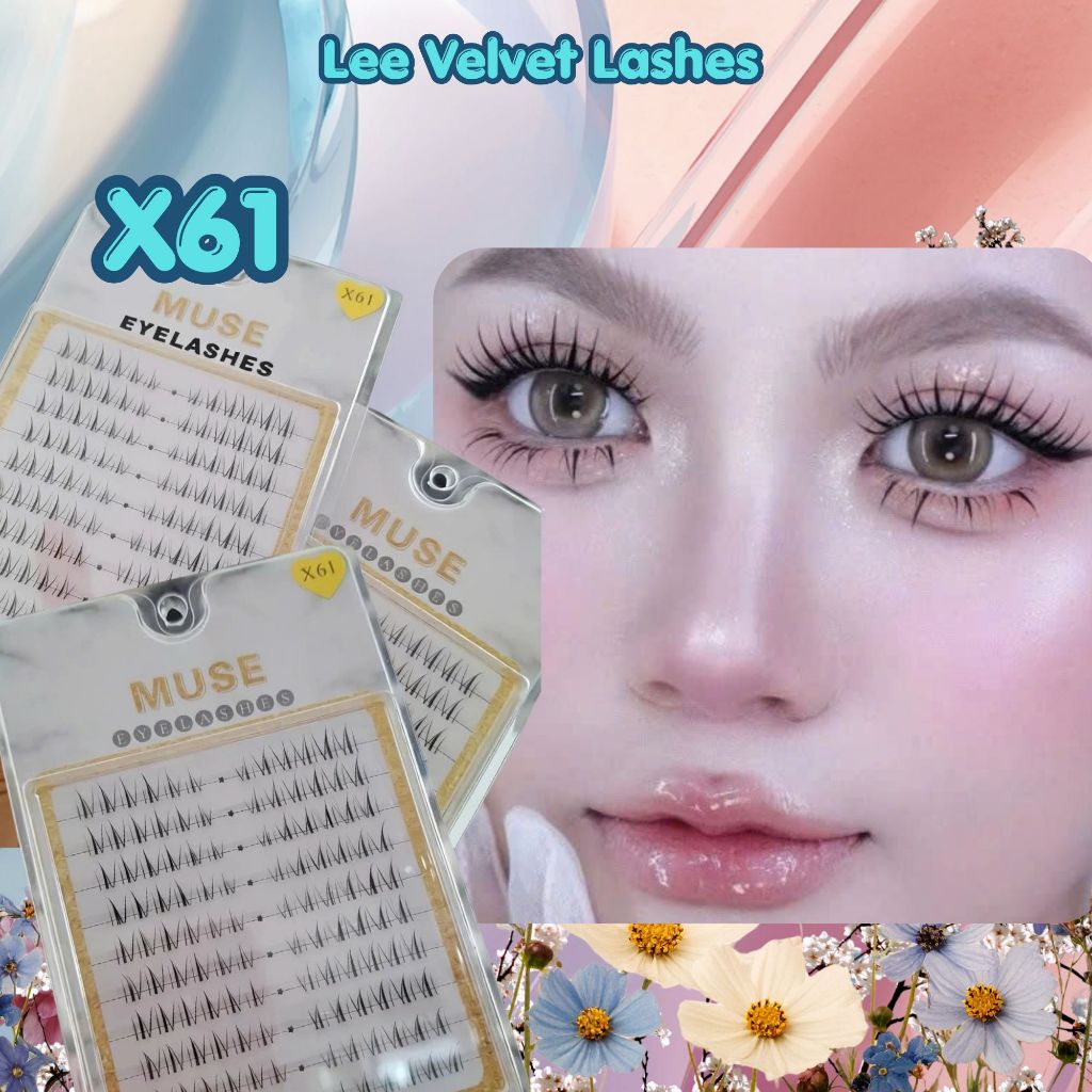 MUSE X61- MI MUSE-Lông Mi Dưới Dạng Rời Gắn Từng Cụm Muse X61-LeeVelvetLashes