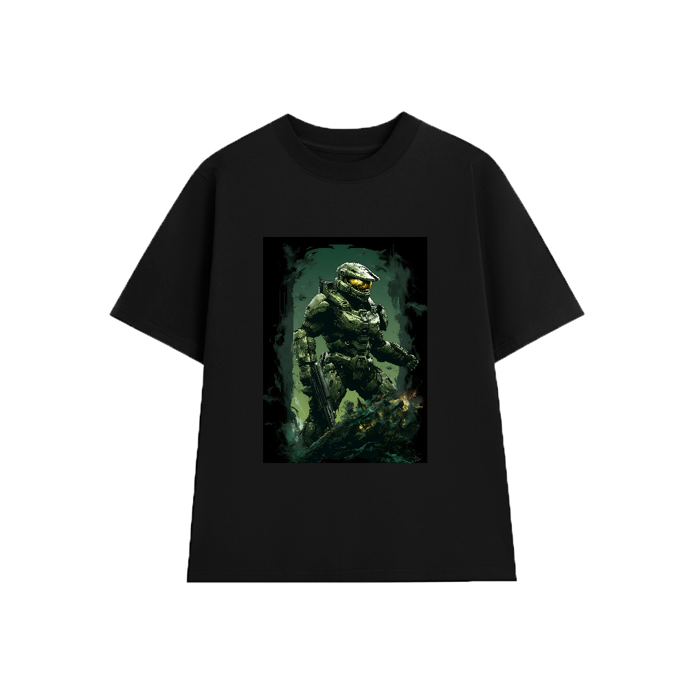 Áo Thun Halo Gaming ROBOT - Microsoft Game, Unisex Form Rộng Cotton Mềm